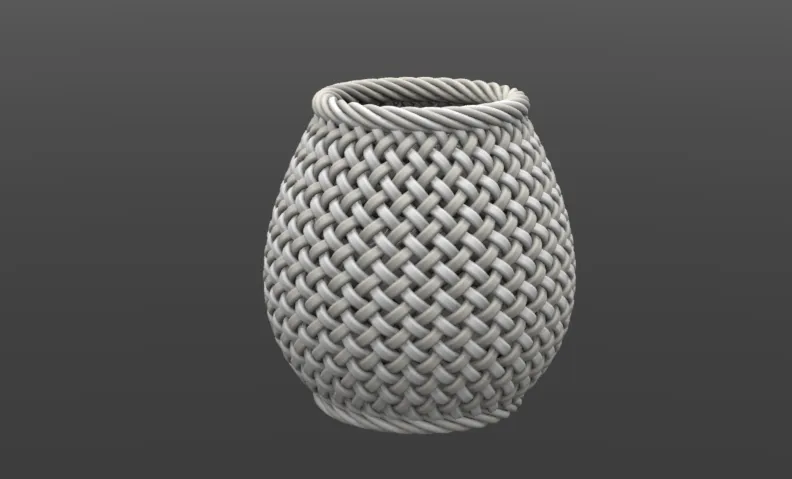 Bình hoa dệt tay cao 109mm