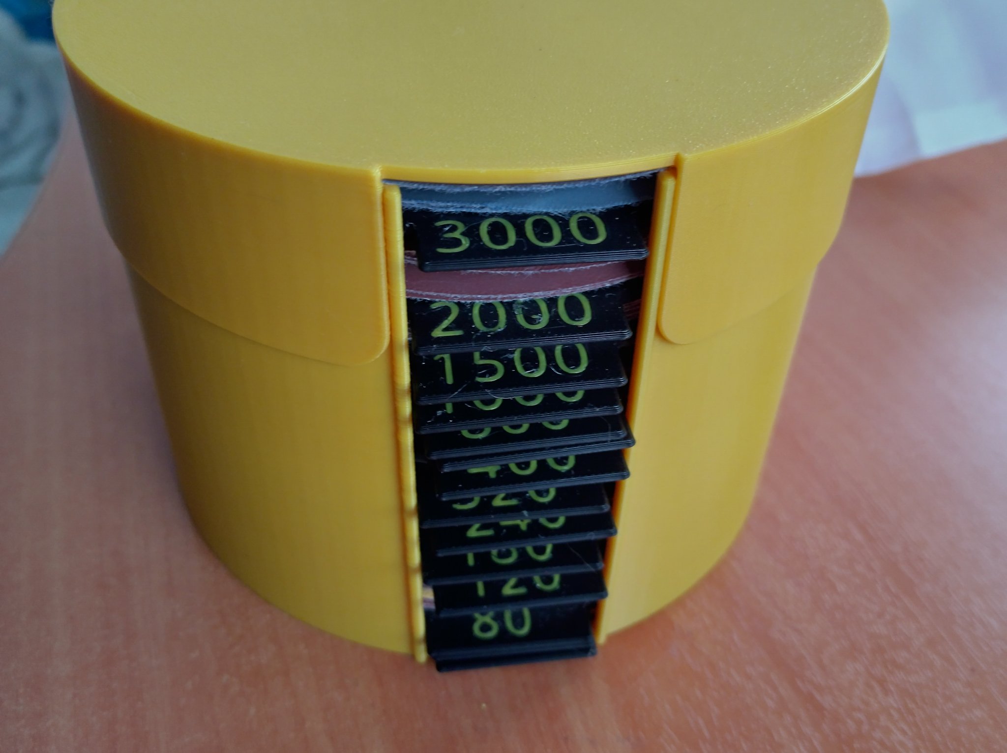 Hộp lưu trữ đĩa chà nhám với nắp tròn