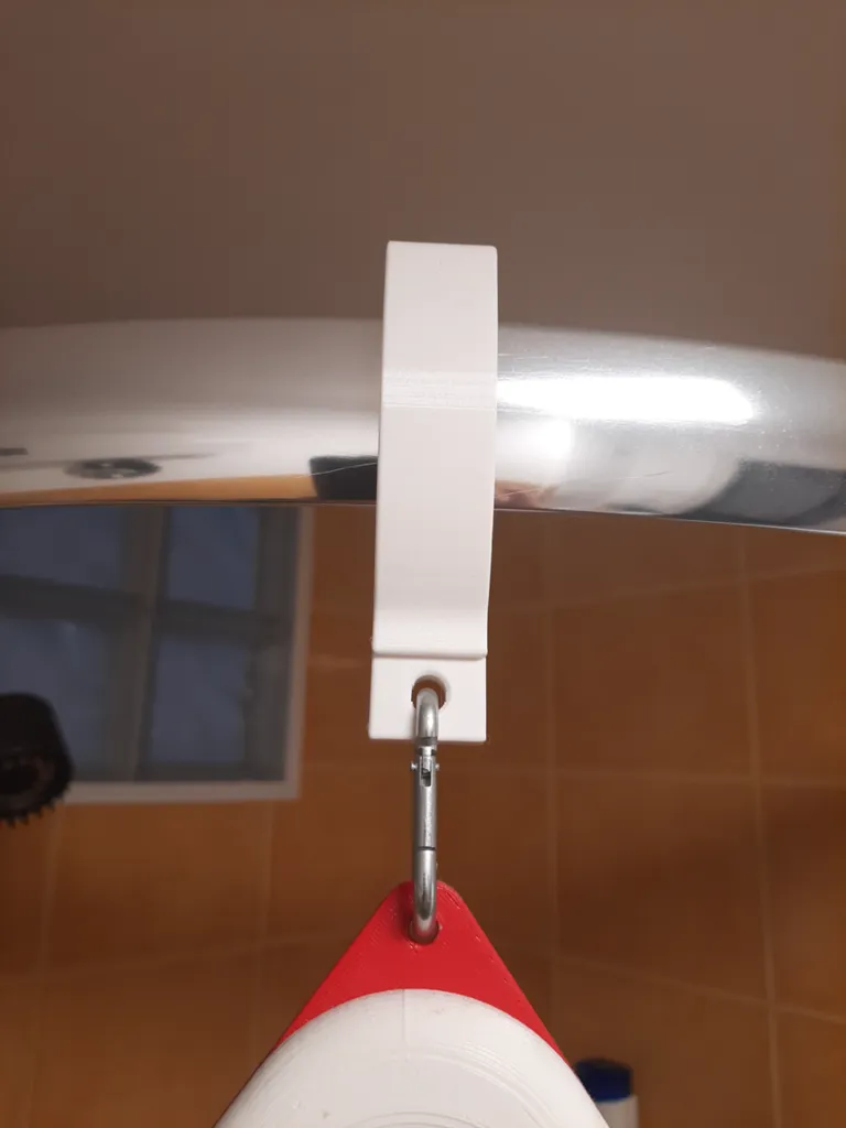 Móc treo góc phòng tắm cho tay cầm bằng carabiner