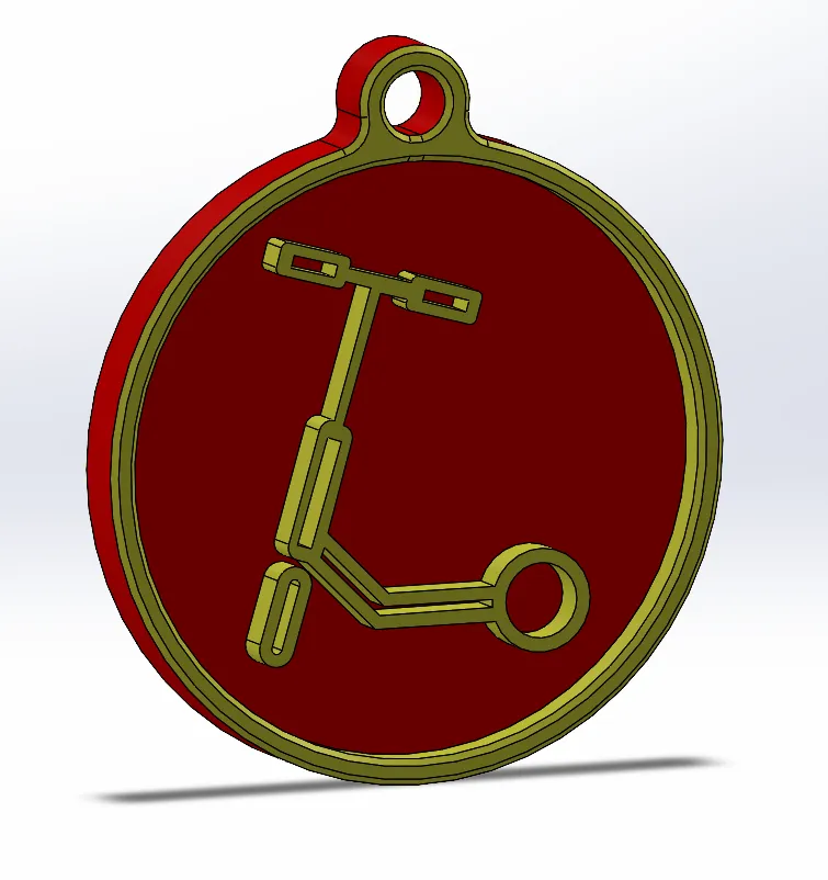 Móc khóa hình xe scooter điện độc đáo