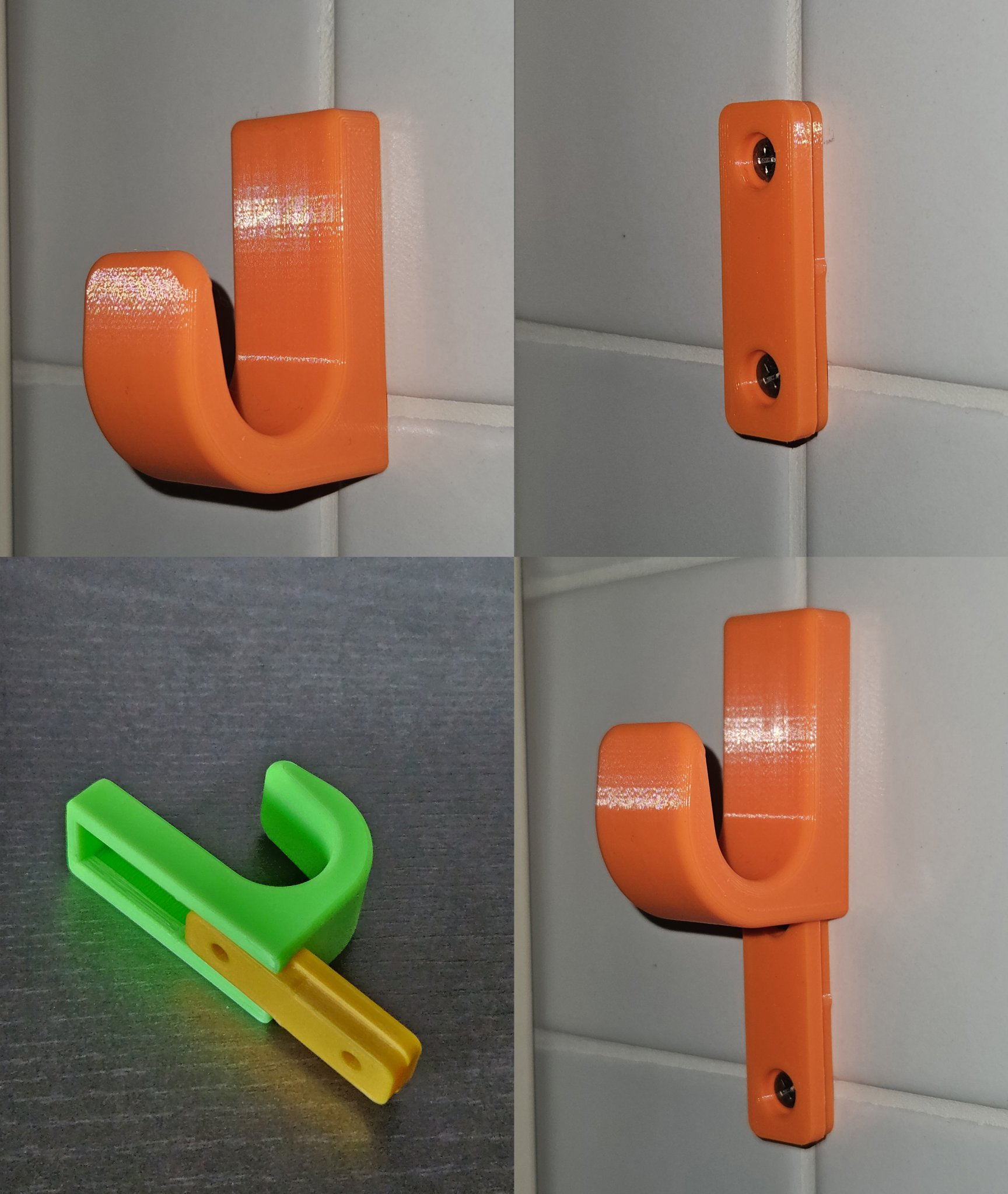 Móc treo tường với thiết kế ẩn vít chắc chắn