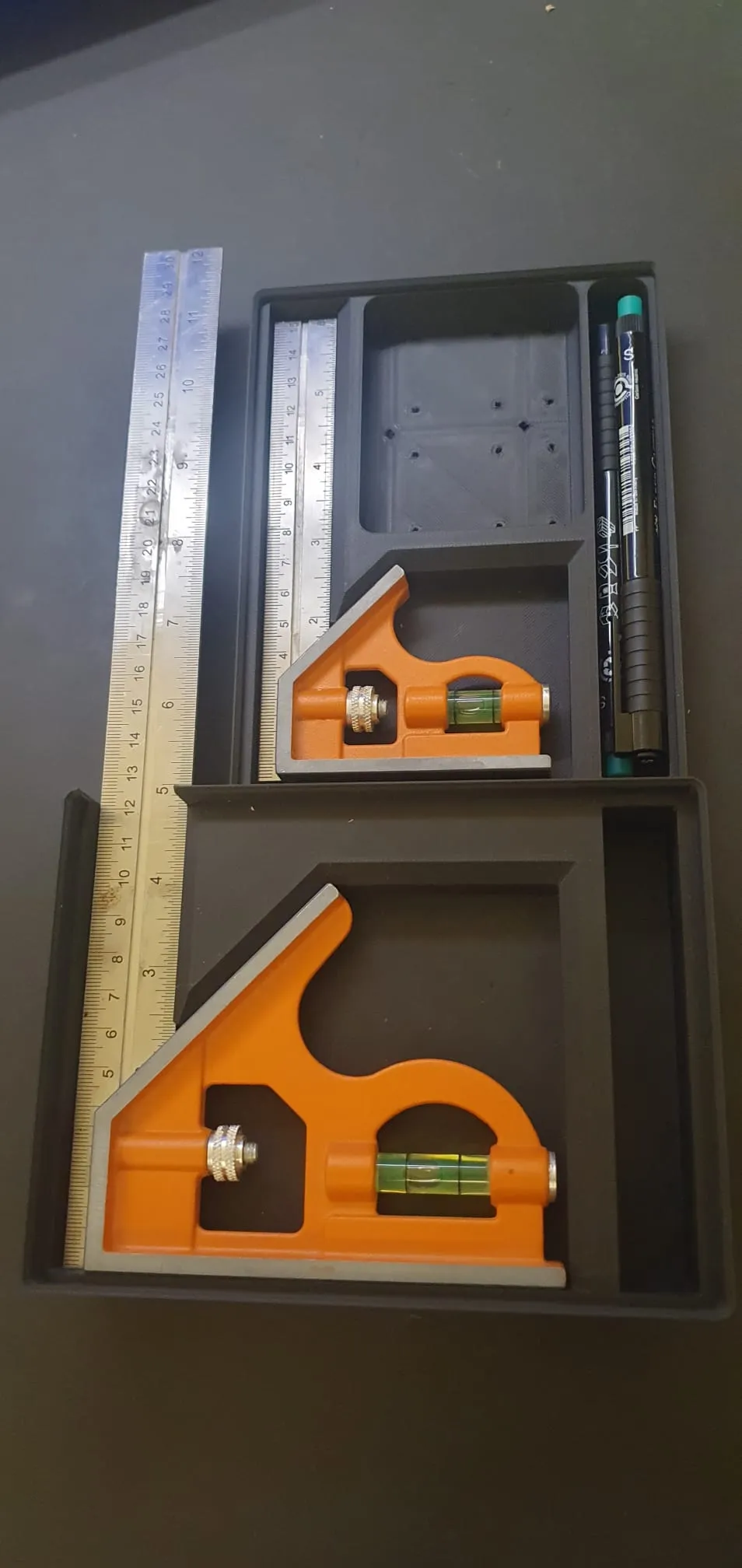 Giá đỡ đo góc Bahco 45° và 90° cho Gridfinity