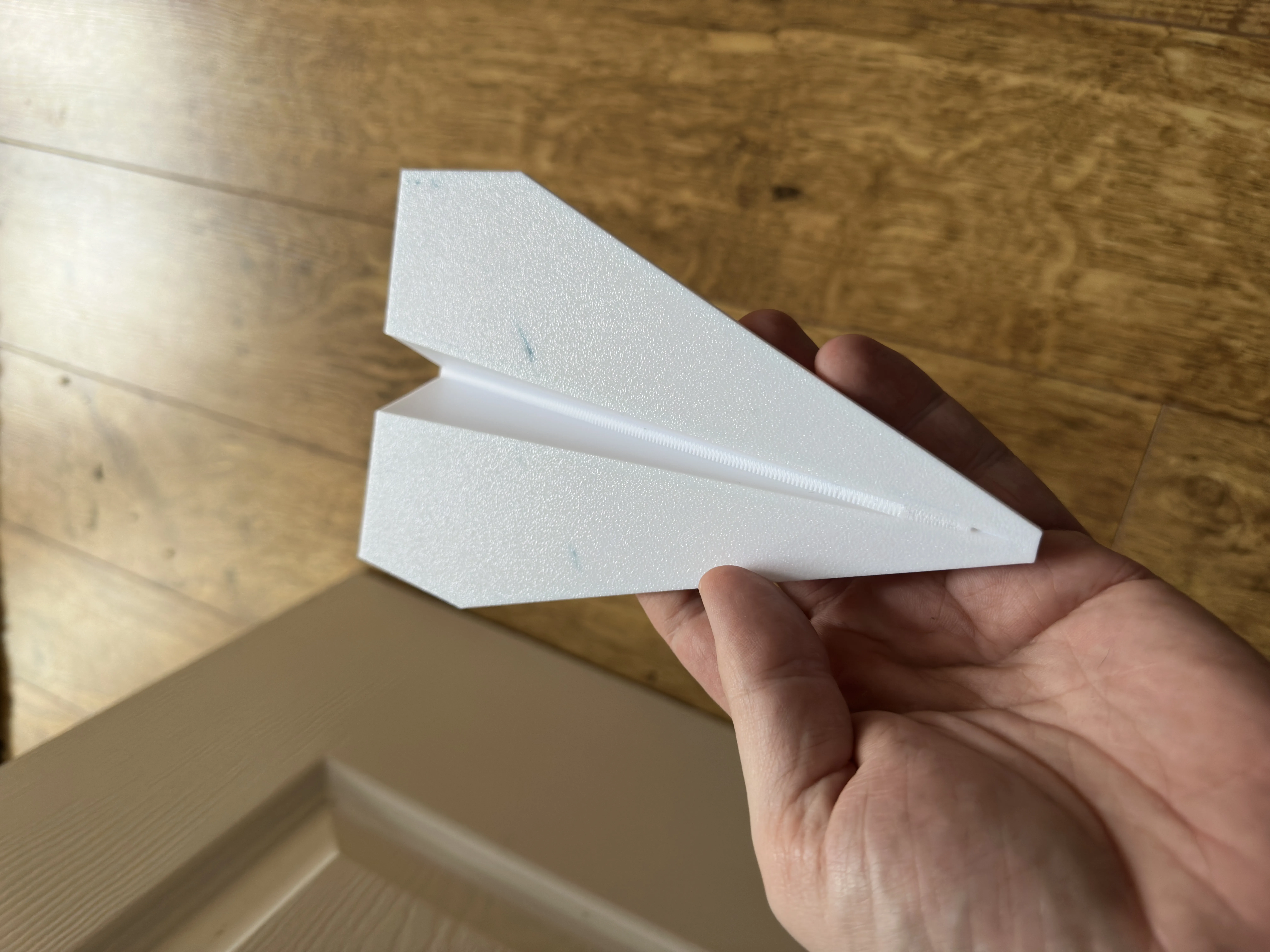 Chặn cửa hình máy bay giấy dễ in không cần hỗ trợ