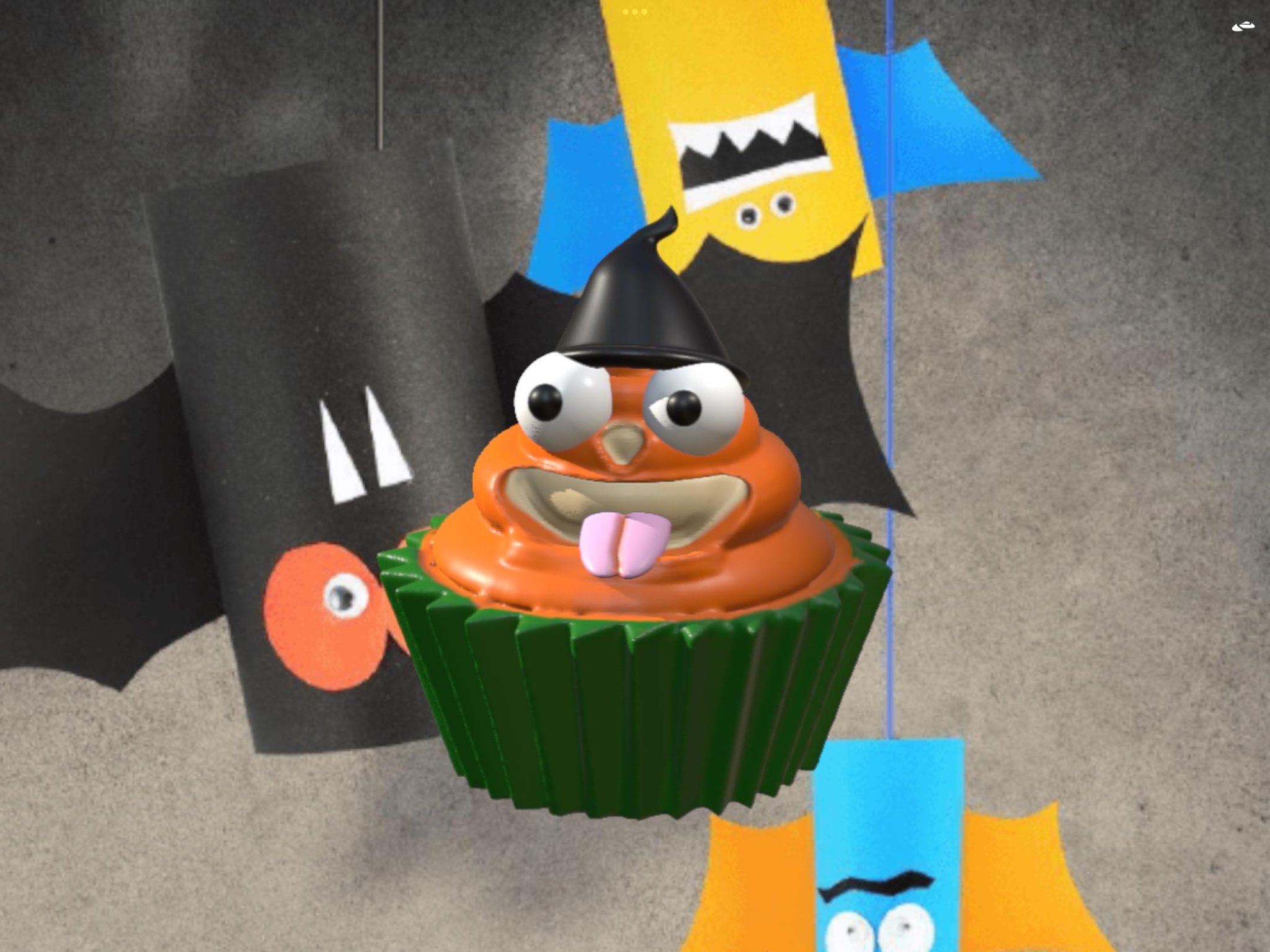 Bánh cupcake bí ngô Halloween ma quái