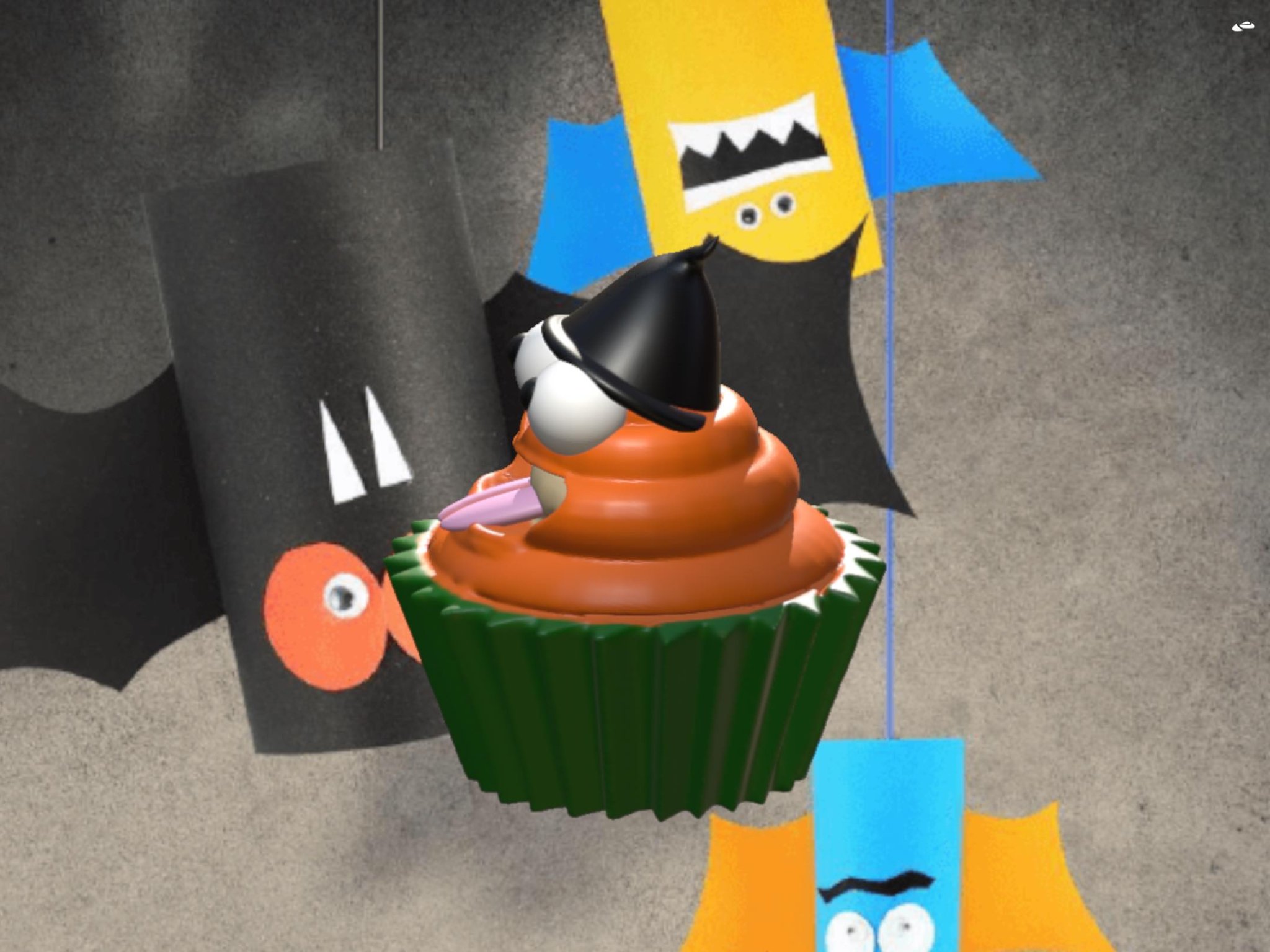 Bánh cupcake bí ngô Halloween ma quái