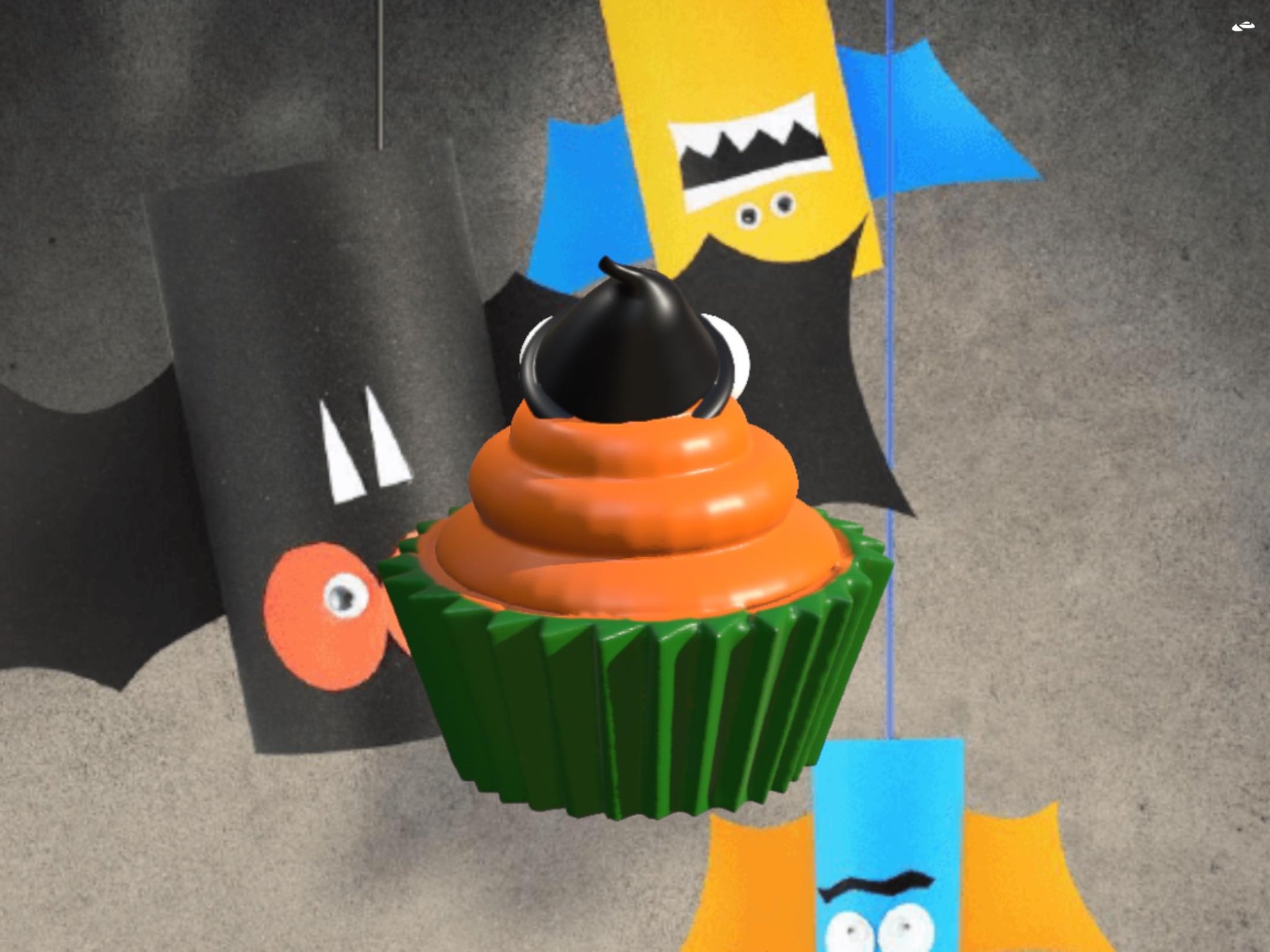 Bánh cupcake bí ngô Halloween ma quái