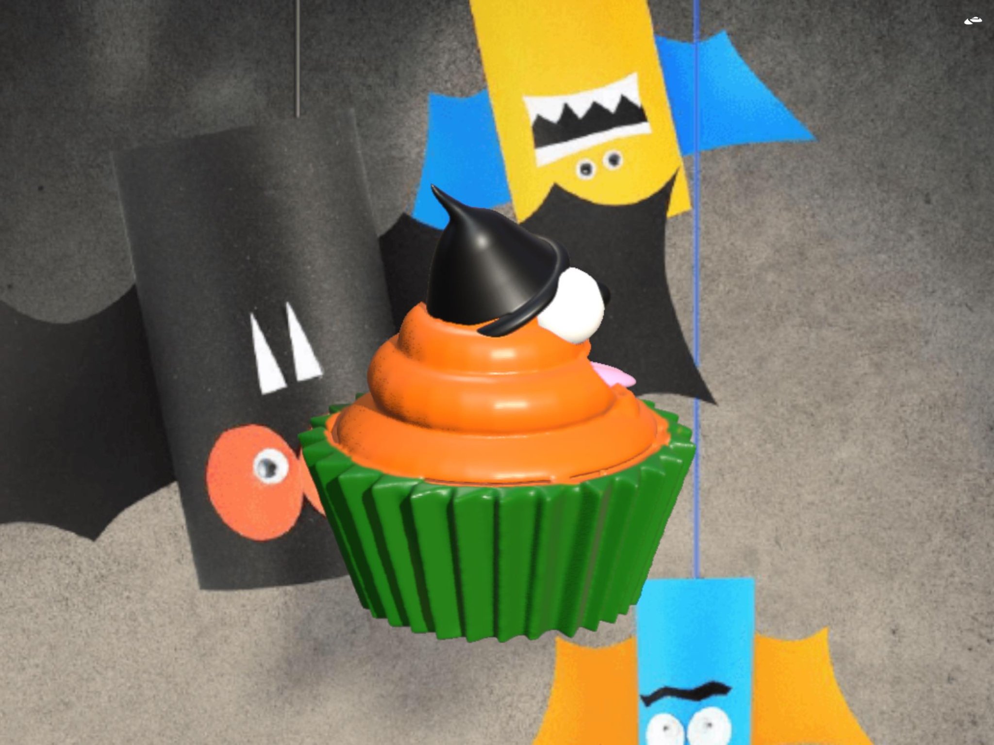 Bánh cupcake bí ngô Halloween ma quái
