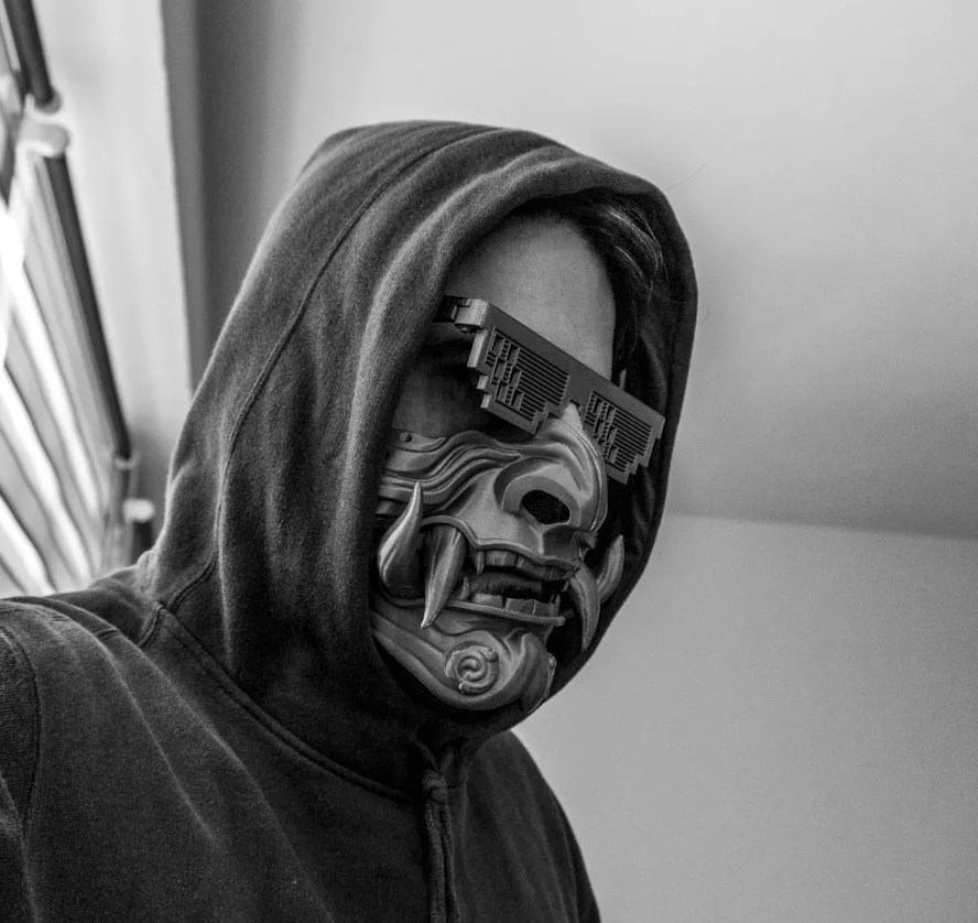 Mặt nạ samurai lớn cho cosplay và nghệ thuật