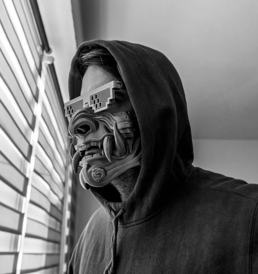 Mặt nạ samurai lớn cho cosplay và nghệ thuật