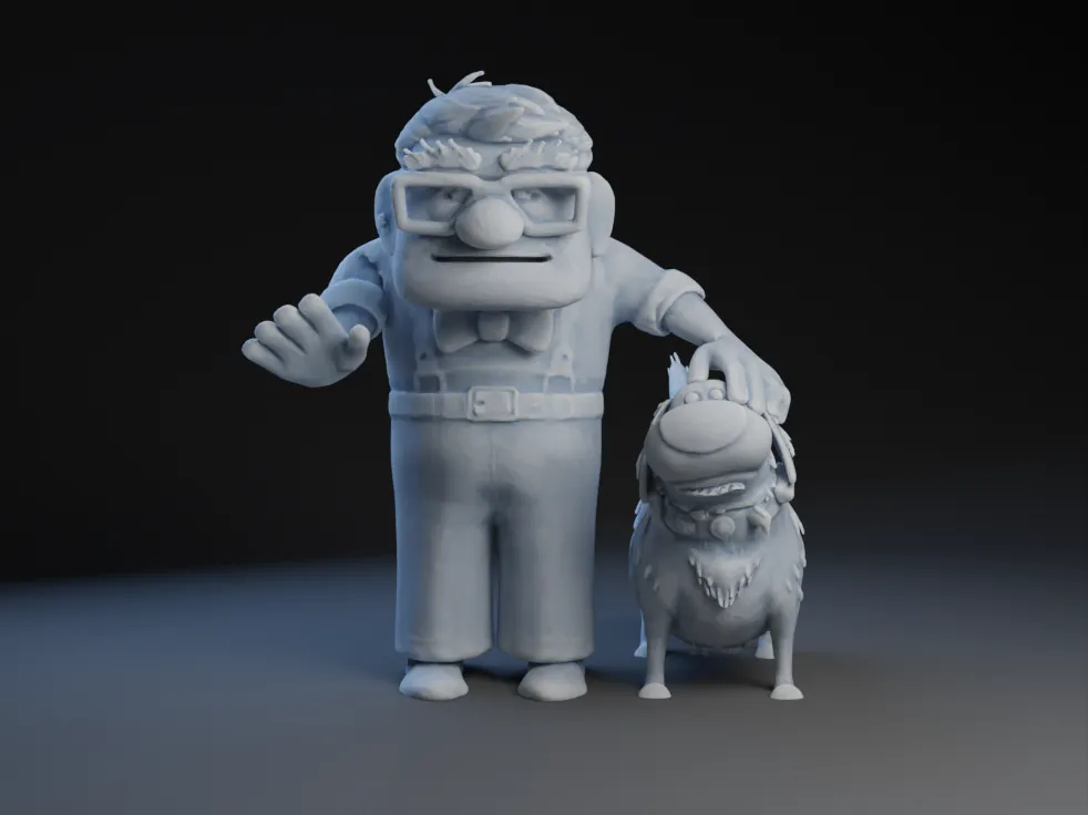 Nhân vật Carl và Dug từ bộ phim Up của Disney