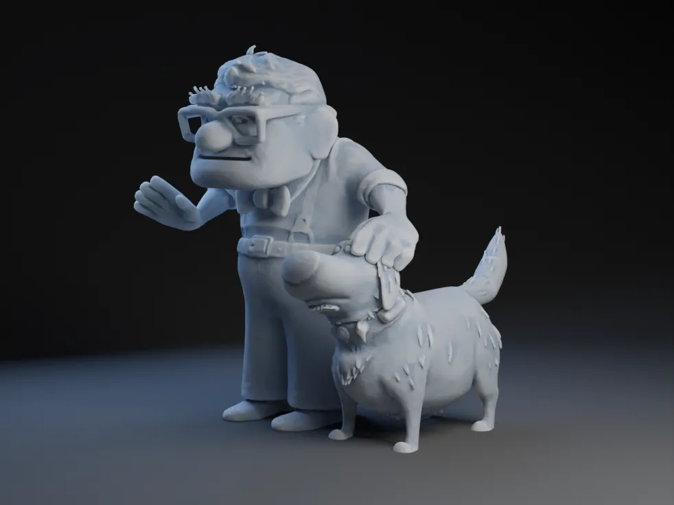 Nhân vật Carl và Dug từ bộ phim Up của Disney