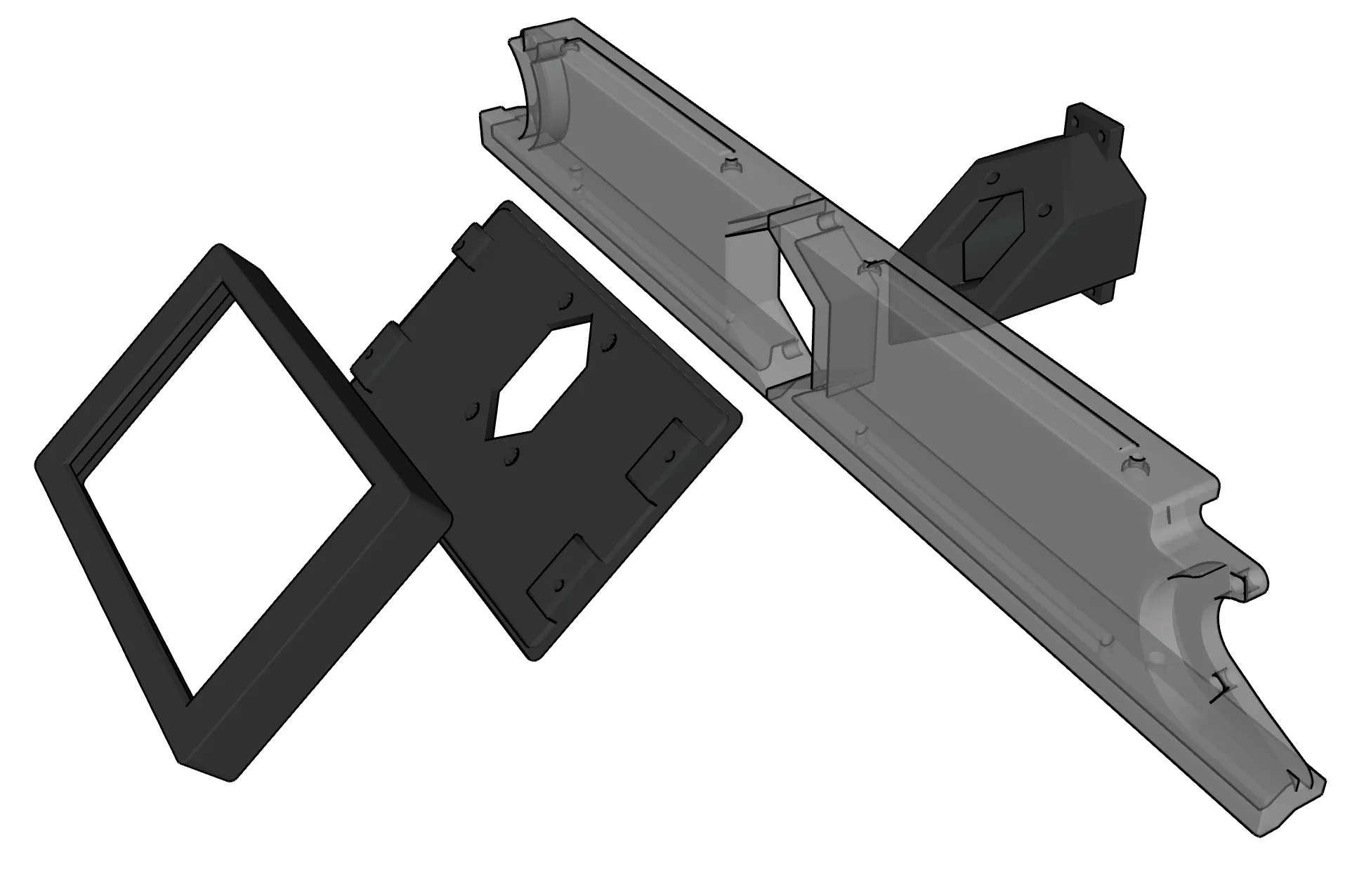 Giá đỡ màn hình BTT PiTFT50 cho váy lưới phẳng