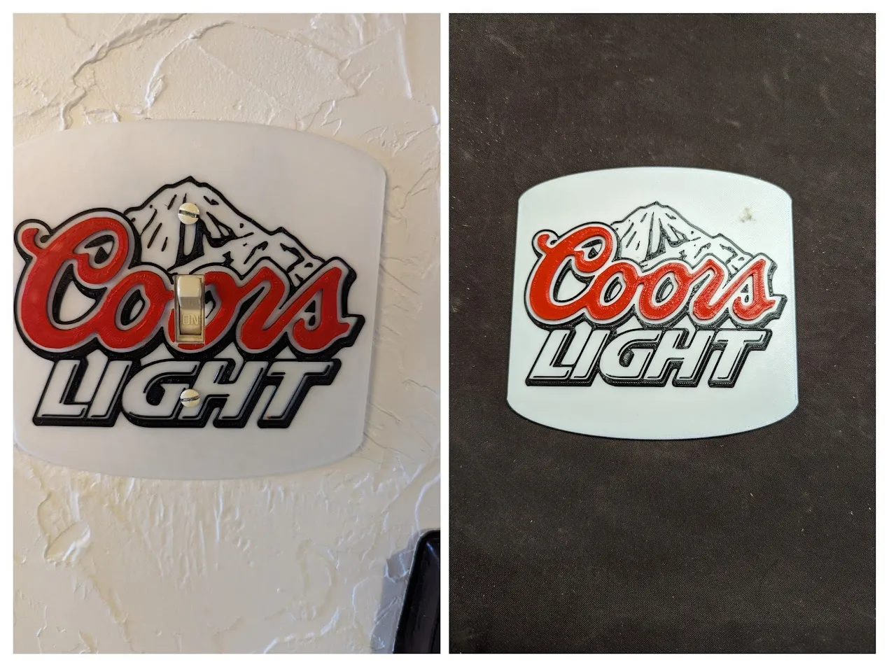 Biển hiệu Coors Light hoặc bảng công tắc đèn