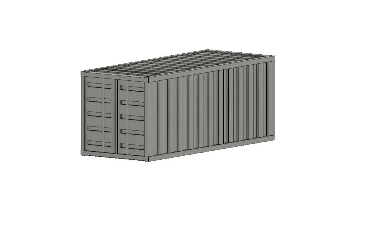 Mô hình container vận chuyển nhỏ làm đạo cụ