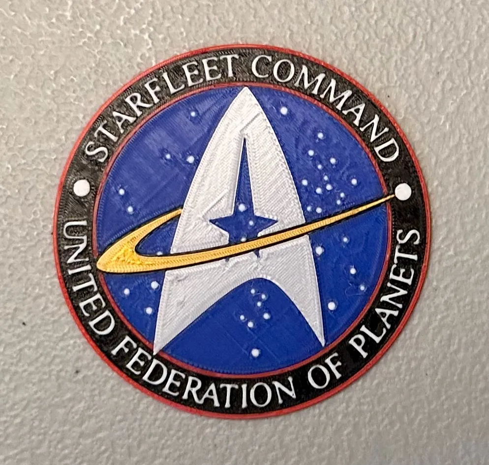 Nam châm biểu tượng Starfleet Command đa sắc màu