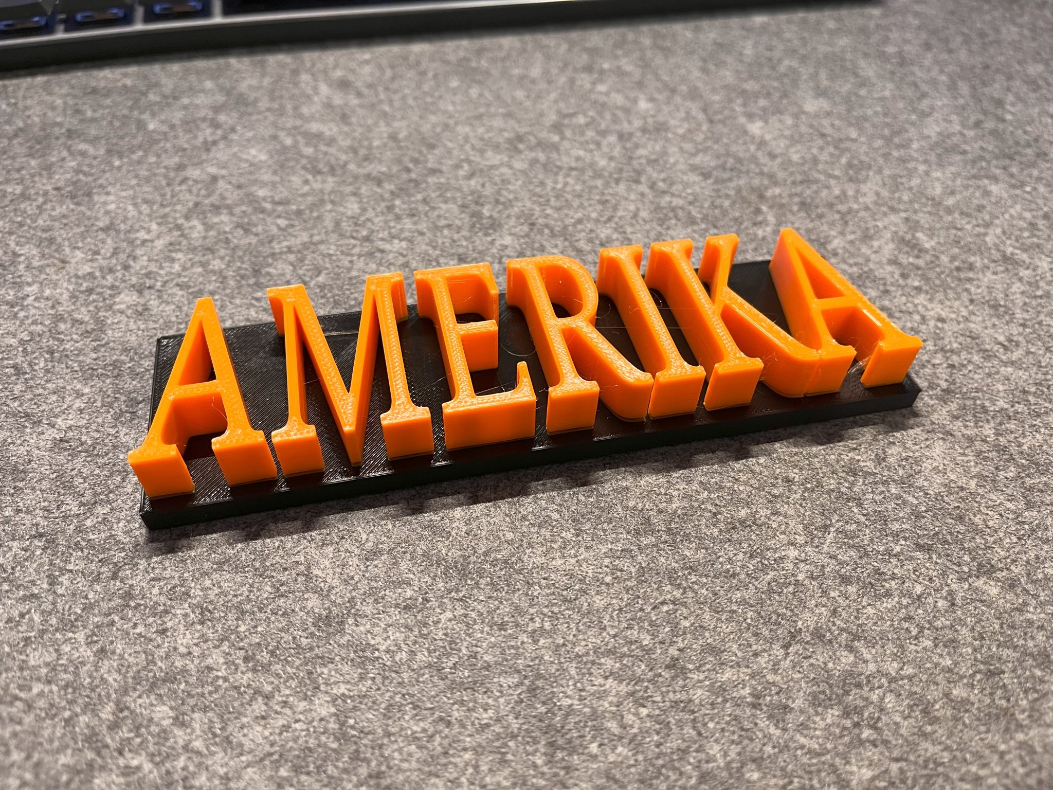 Chữ Amerika làm quà sinh nhật độc đáo