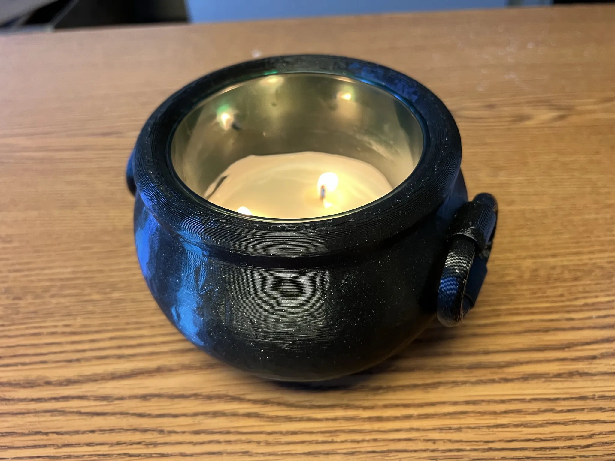 Nồi phép thuật có tay cầm di động - Giá nến decor