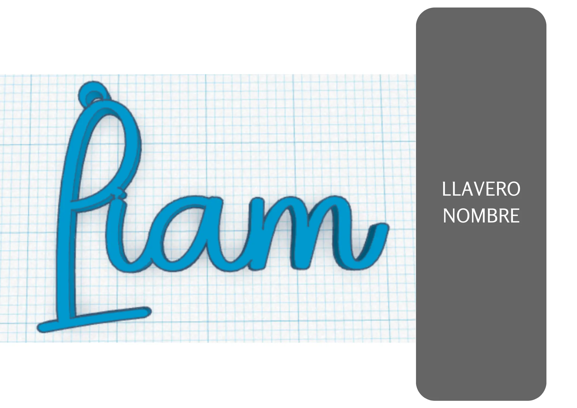 Llavero tên cá nhân 3D độc đáo