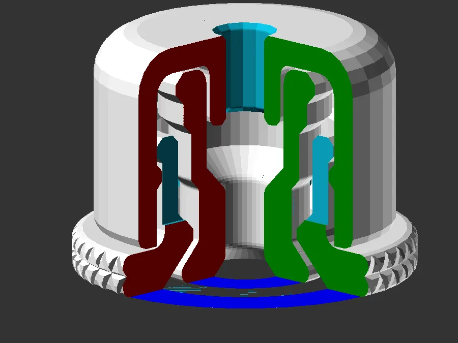 Khóa chốt nhanh với thiết kế in ngay tại chỗ