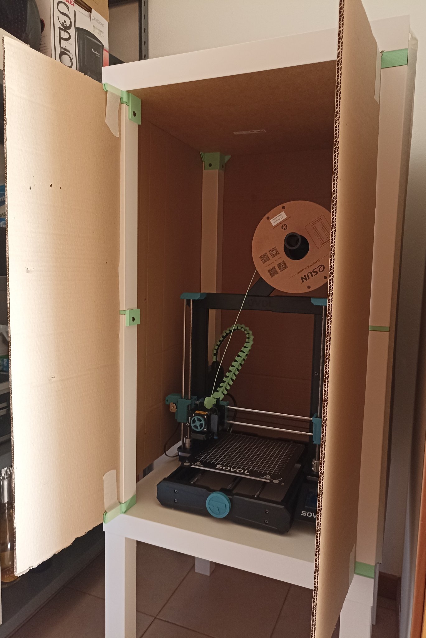 Vỏ bảo vệ cuộn filament IKEA Lack cho máy in SV06