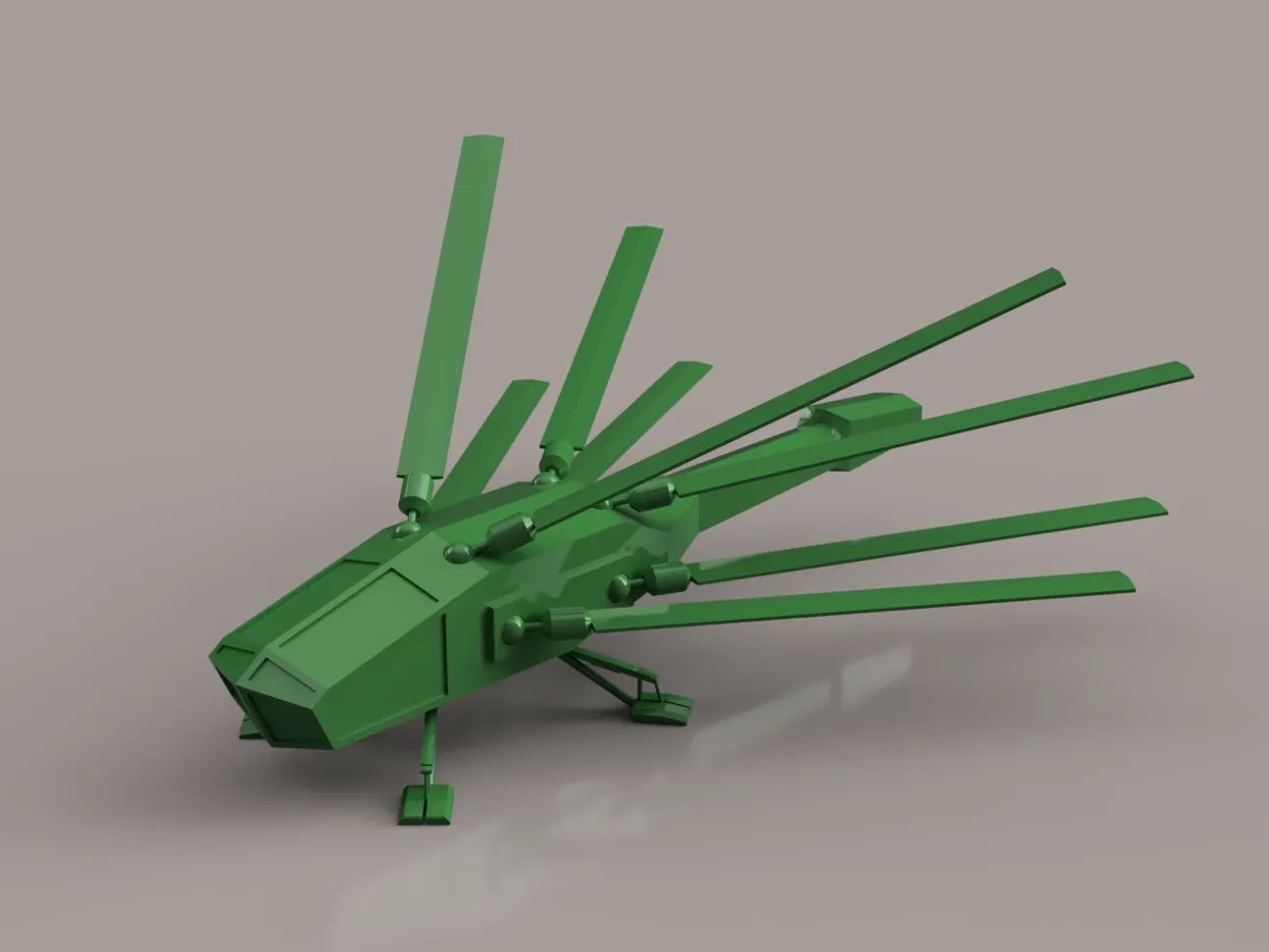 Mô hình Chim Mòng Biển Cát (Dune Ornithopter) Cánh In Liền