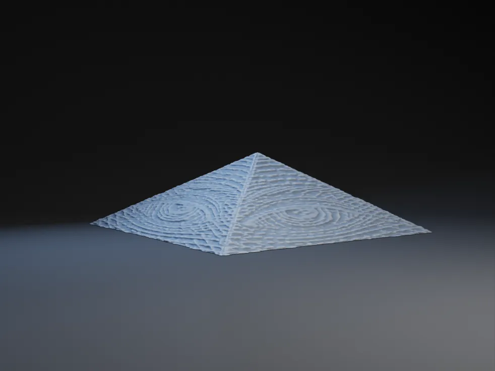 Pyramid Illuminati - Giá đỡ cửa bằng nến tealight
