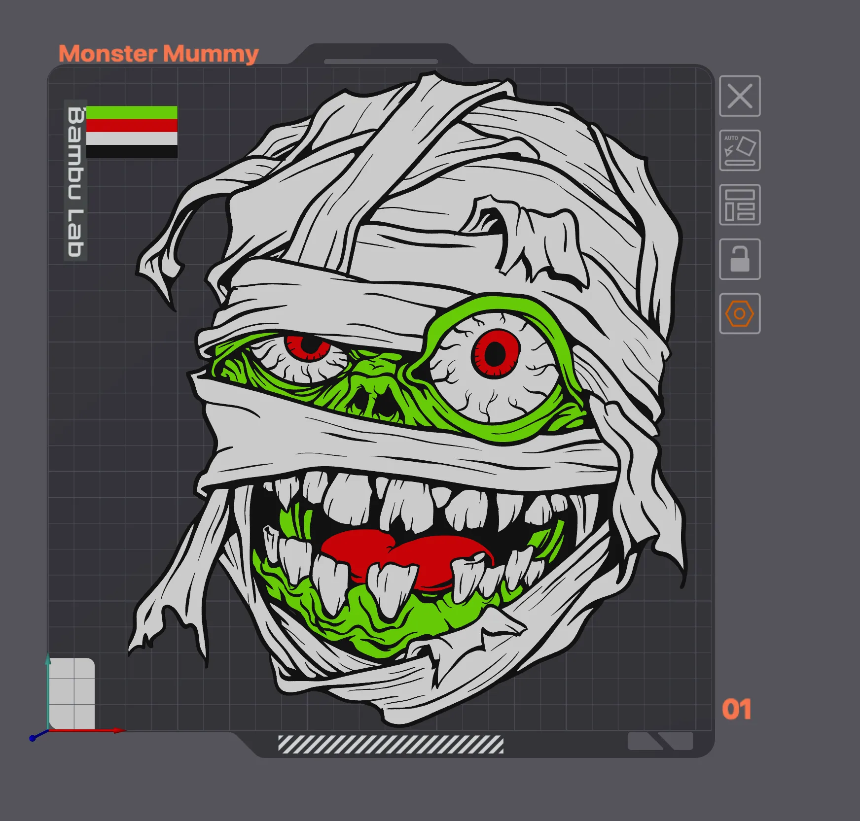 Mô hình xác ướp nghệ thuật cho trang trí Halloween