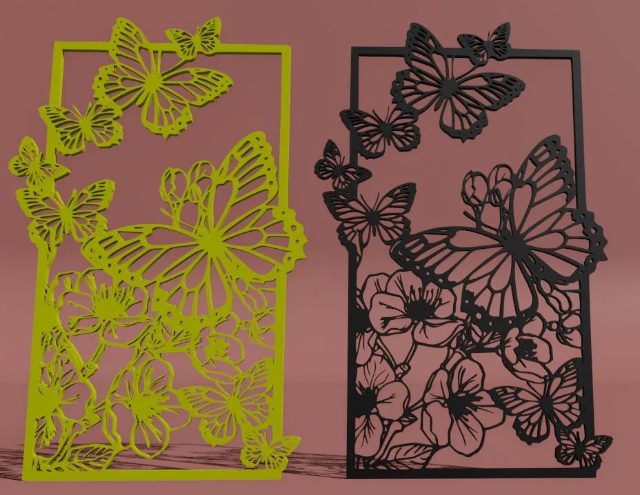 Móc treo ảnh bướm