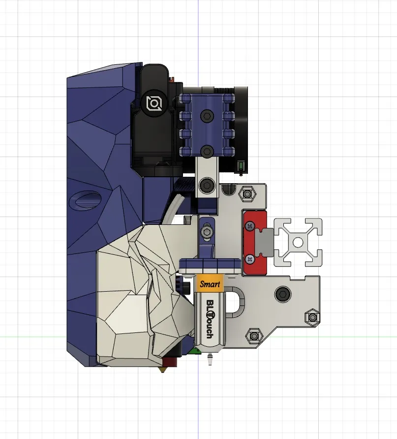 Mount Voron StealthBurner với BLTouch cho Mega Zero V1 và Ender 3
