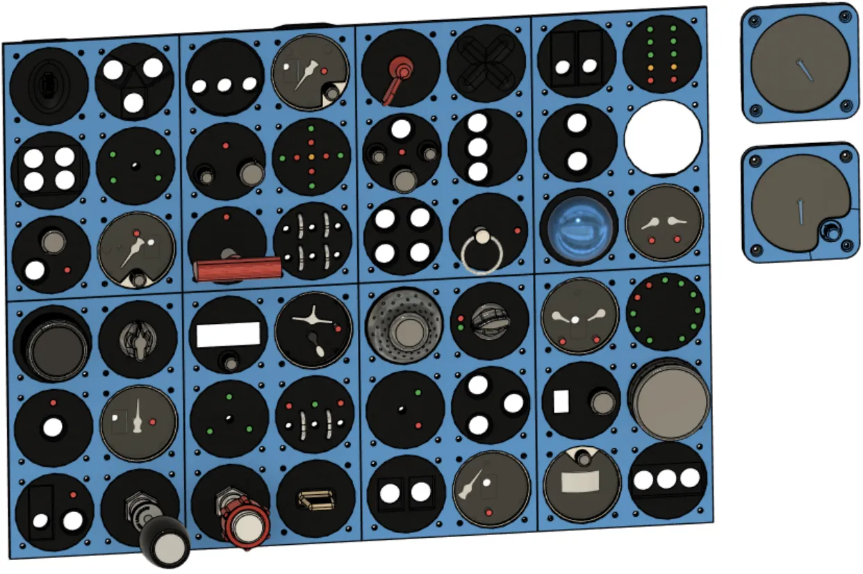 Mô hình bảng điều khiển cho cockpit gia đình dễ lắp ráp