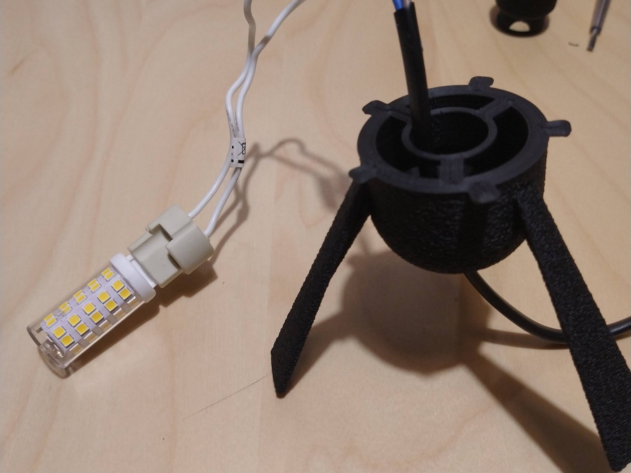 Đèn ngủ hình mặt trăng Lithophane với đế bóng G9