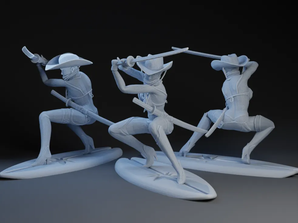 Ninja Cowgirl Lướt Sóng Trong Bộ Bikini