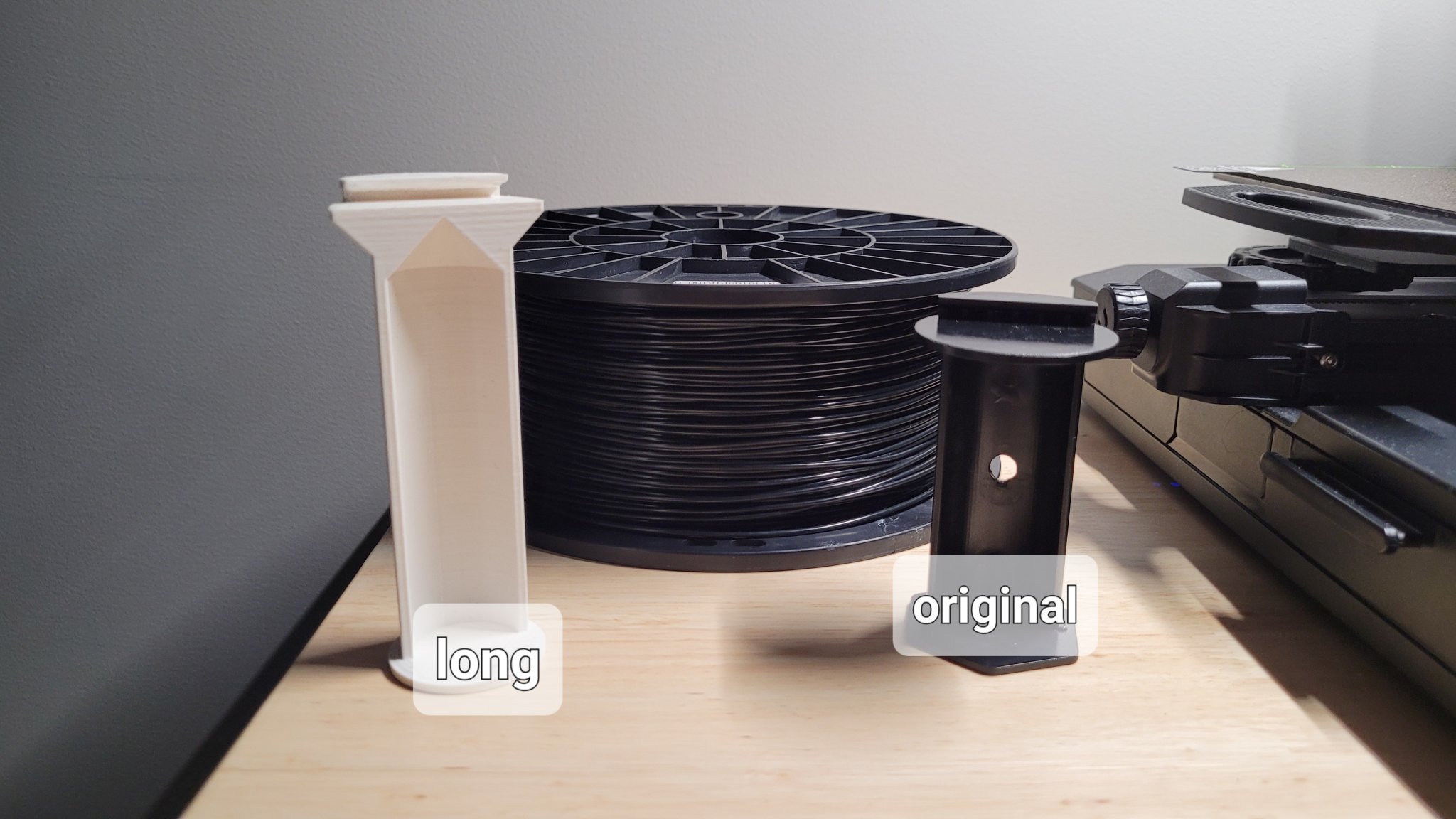 Giá đỡ cuộn nhỏ hơn và dài hơn cho máy in raise3d N2