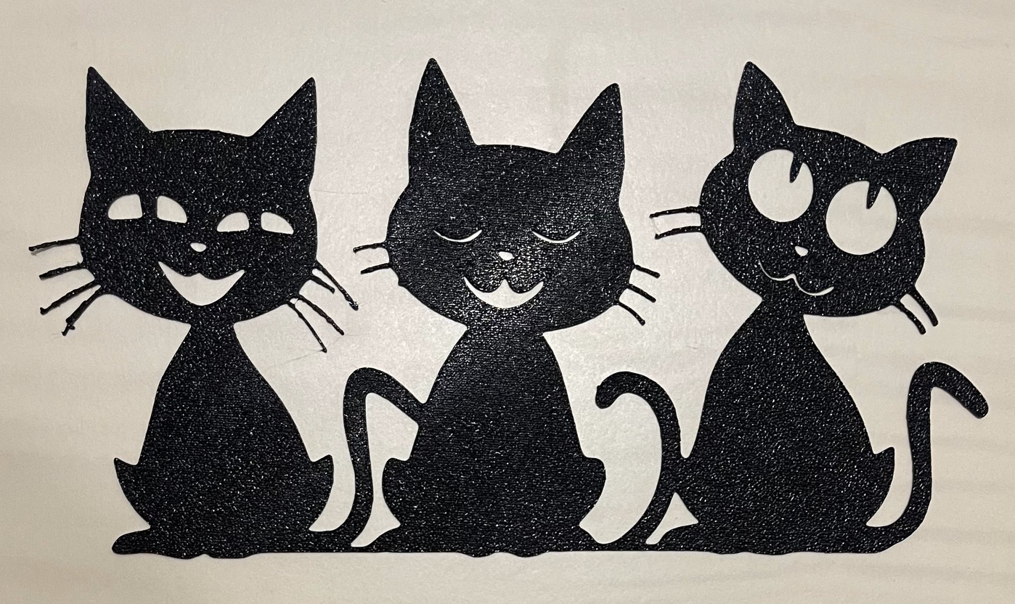 Tranh treo tường - 3 chú mèo vui vẻ