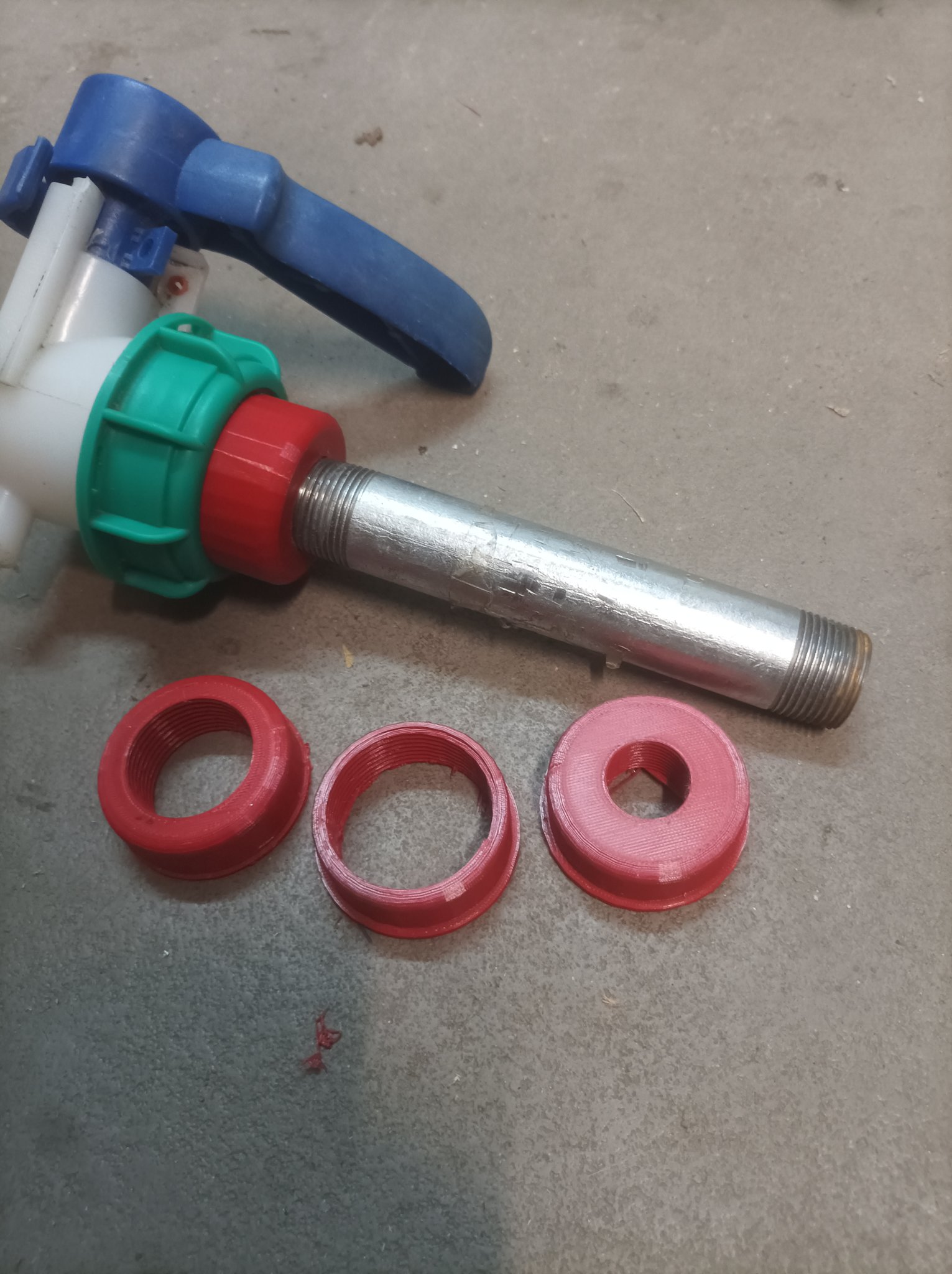 Nắp IBC với lỗ 50mm cho ren trong 1/2", 3/4", 1", 1 1/4