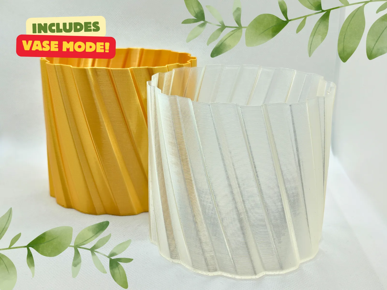 Chậu trồng Knurly - Bao gồm chế độ bình thường và chế độ bình hoa