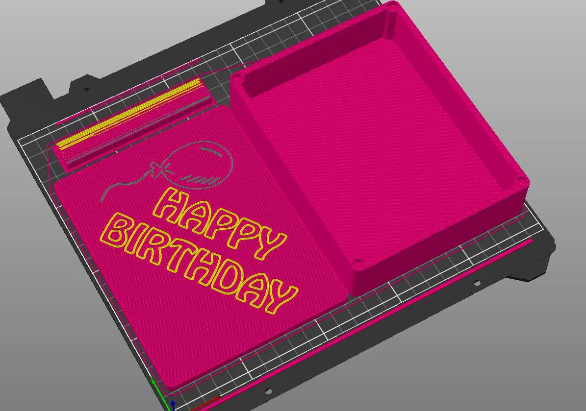 Hộp quà sinh nhật đơn giản với nam châm