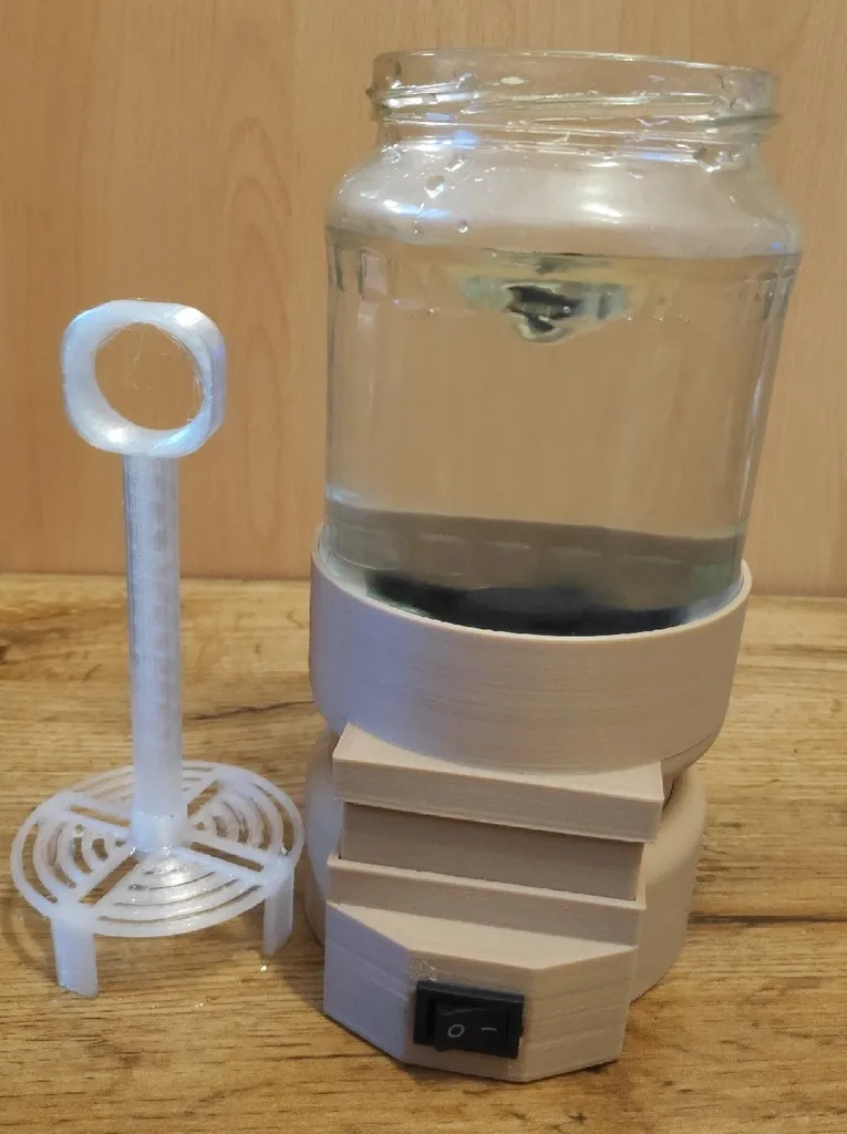 Trạm rửa cho lọ nhựa resin đường kính 94 mm