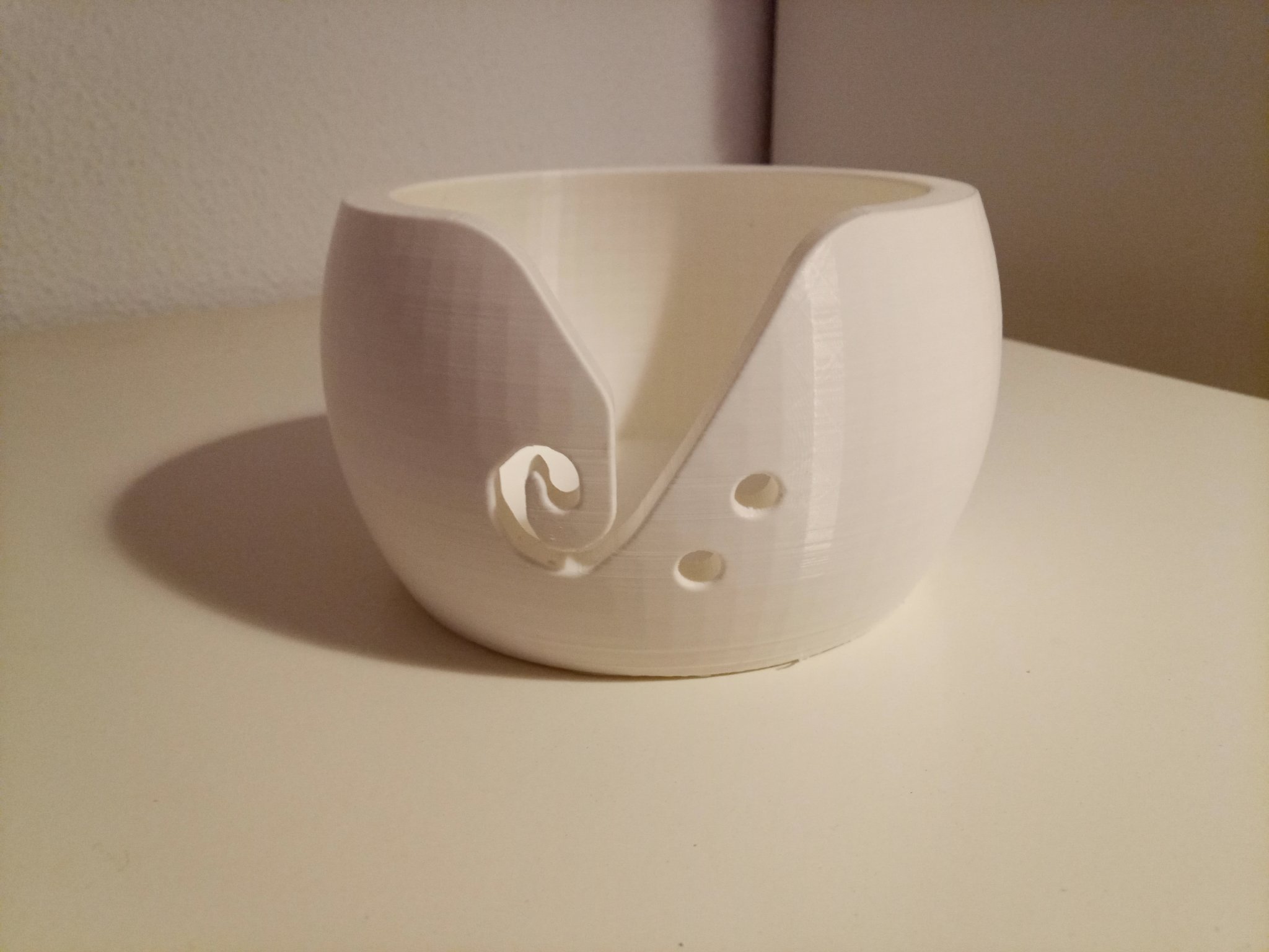 Bát đựng cuộn len bằng PLA có hỗ trợ