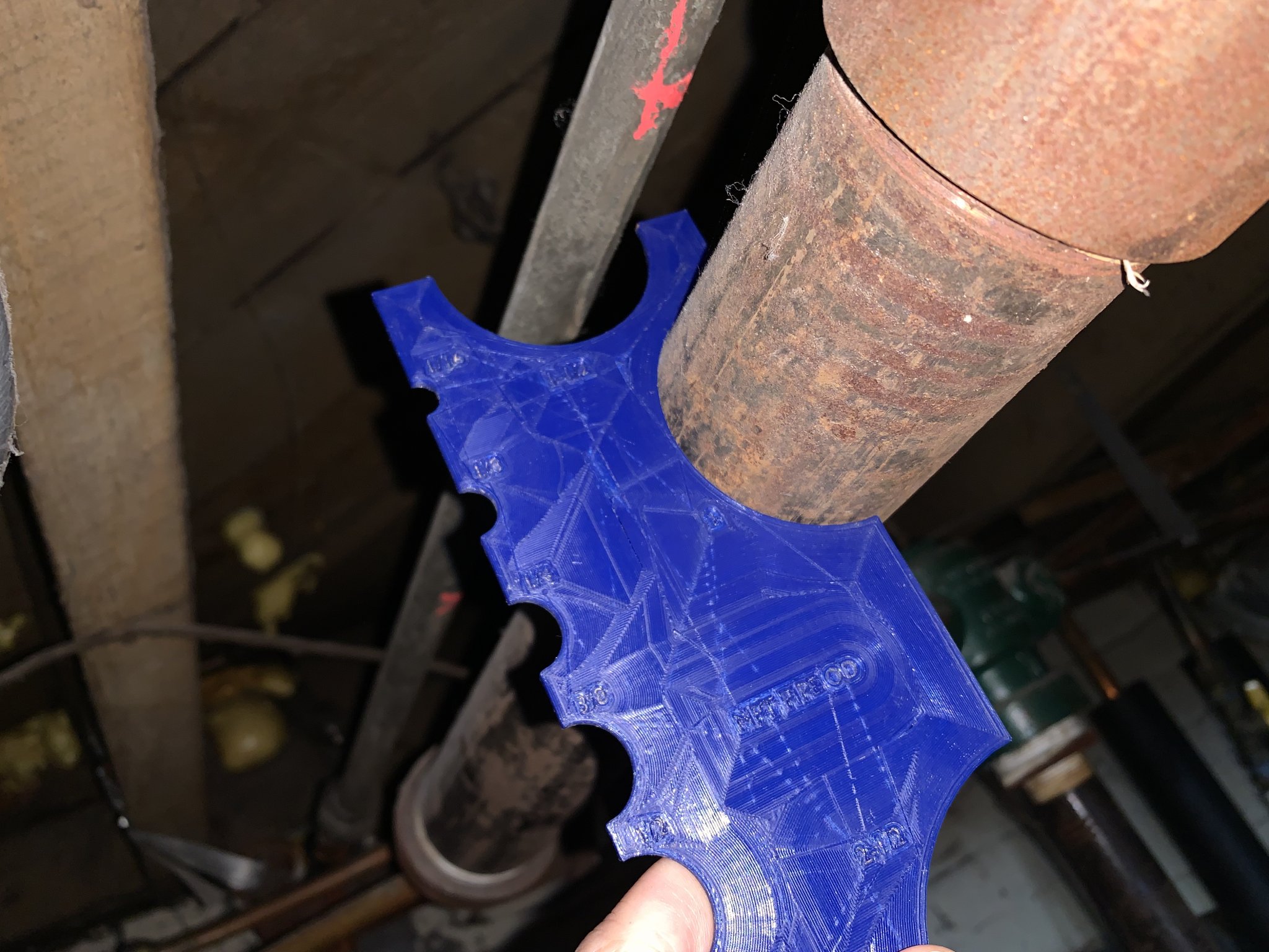 UFS-032 Thước Đo Đường Kính Ống Đen NPT, Đo Ngoài