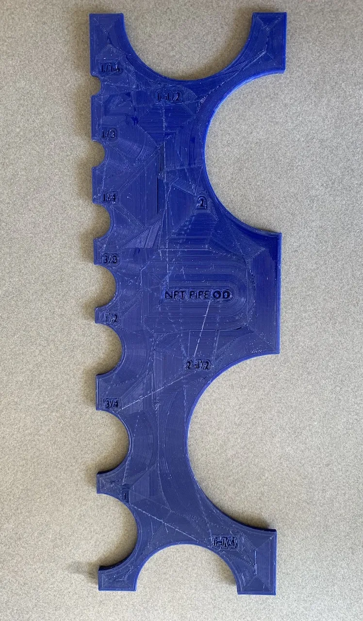 UFS-032 Thước Đo Đường Kính Ống Đen NPT, Đo Ngoài