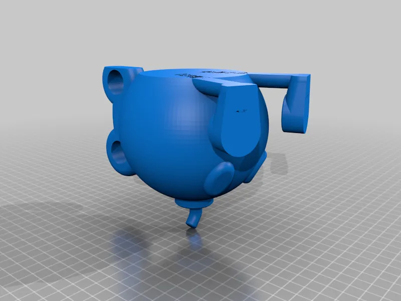 Mô hình Bob-omb độc đáo trong phong cách nghệ thuật 3D