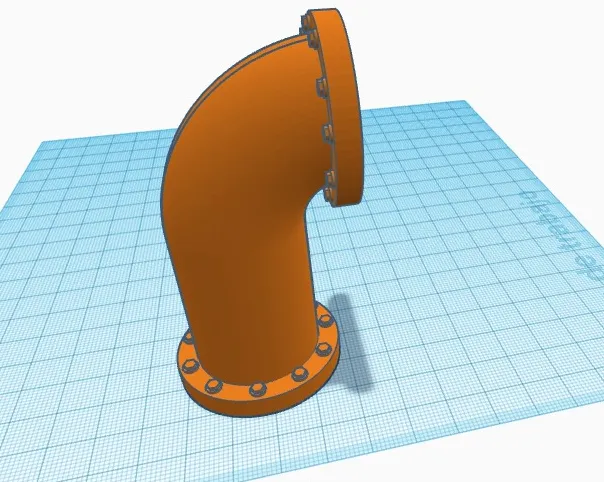 Hệ thống ống thoát nước với ống thẳng và cong