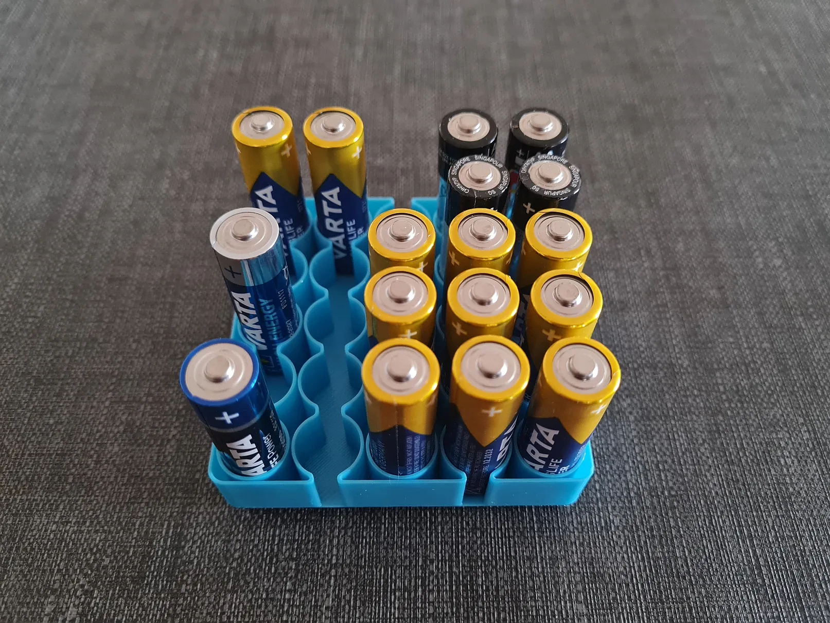 Hộp pin AA - Gridfinity - Vasemode - 15 kích cỡ khác nhau