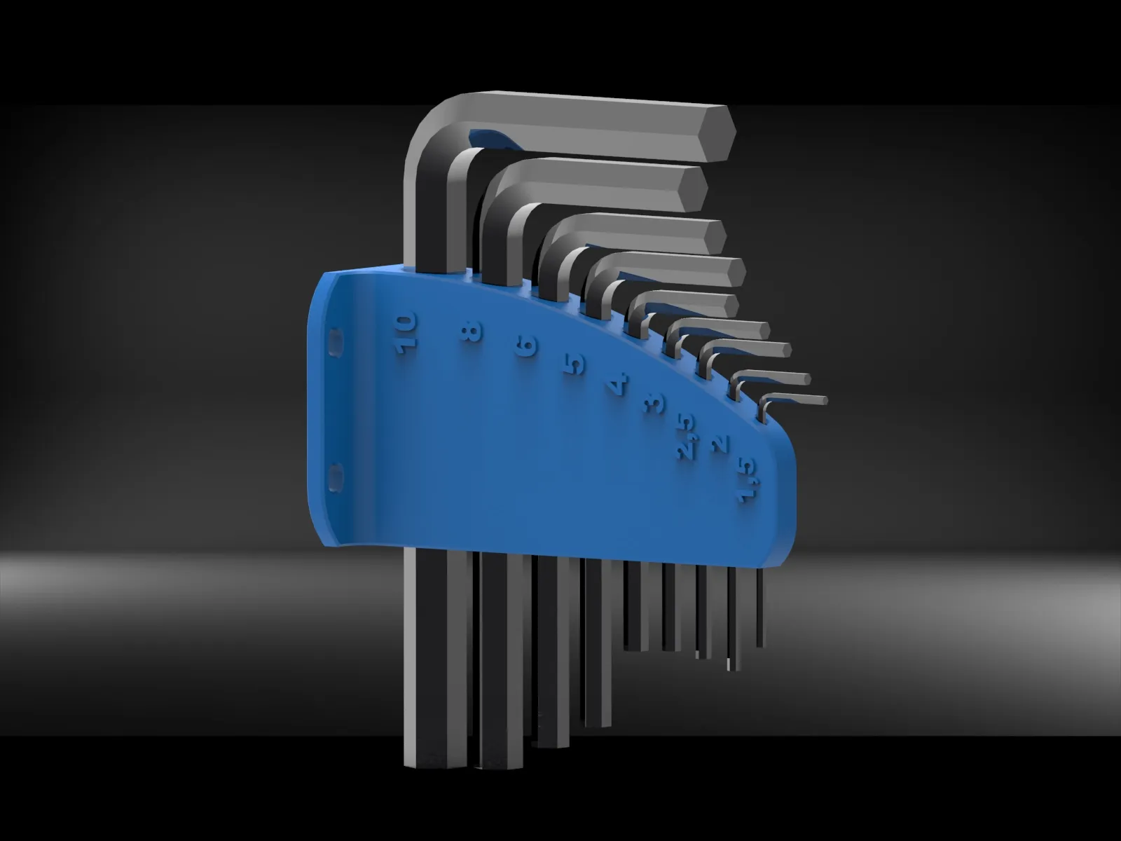 Giá đỡ chìa khóa Allen kích thước 1,5 - 10mm