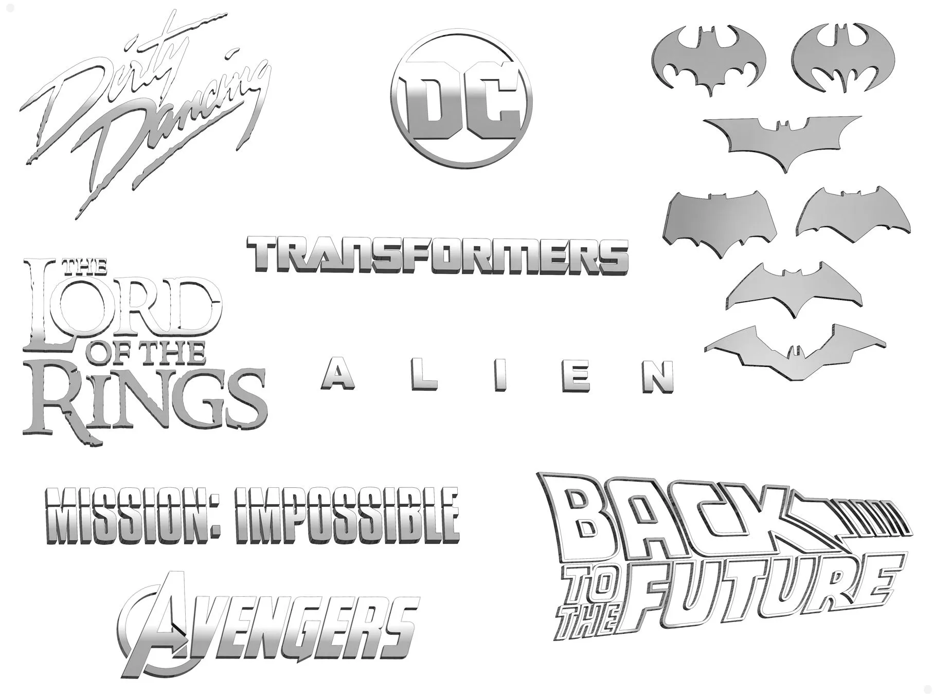 +30 Logo Phim Nổi Tiếng (+DXF)