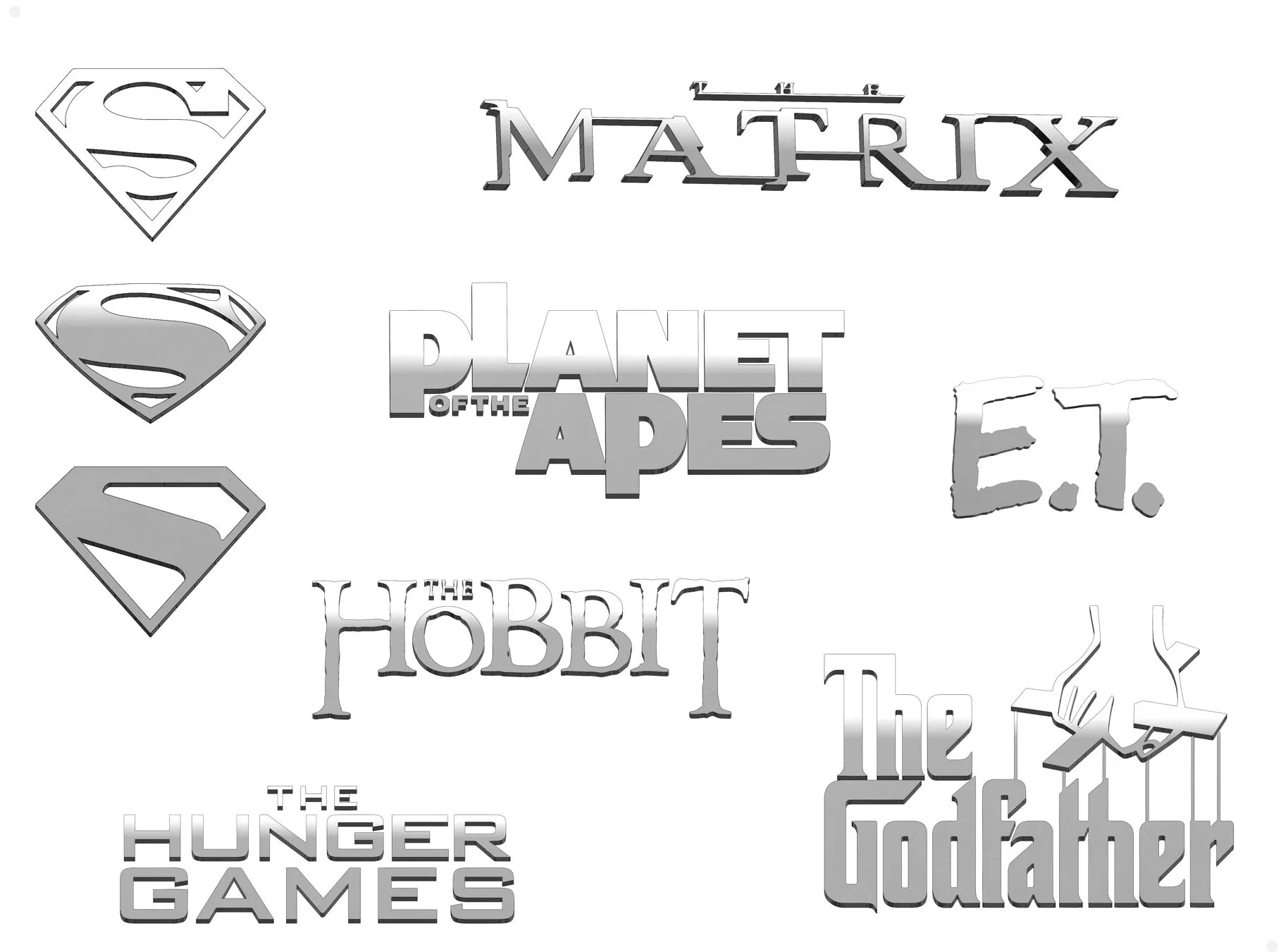 +30 Logo Phim Nổi Tiếng (+DXF)