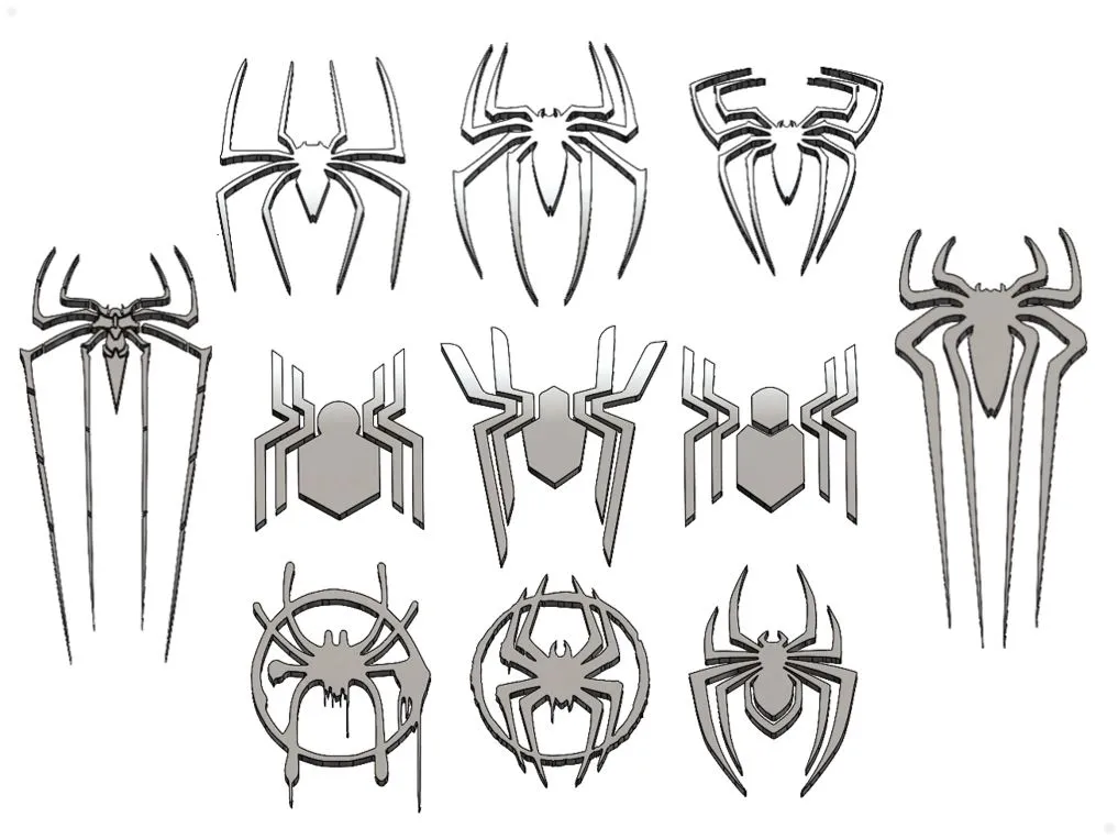 Lịch Sử Logo Spider-Man (+DXF)