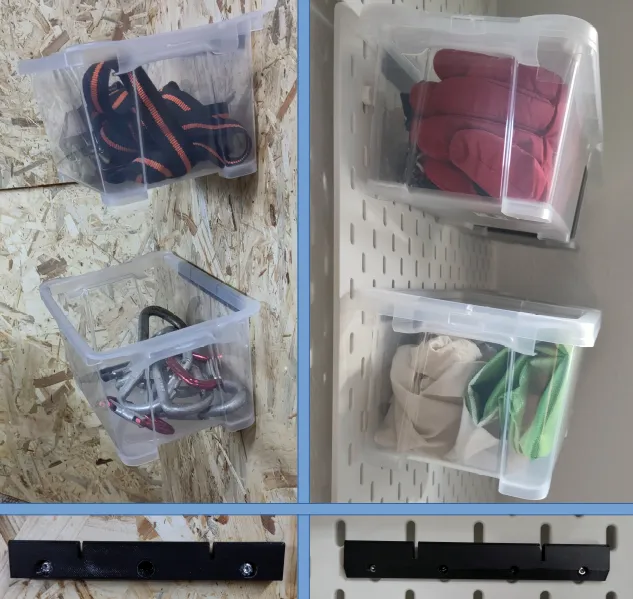 Giá đỡ hộp trong suốt Regalux 4L cho tường và bảng skadis