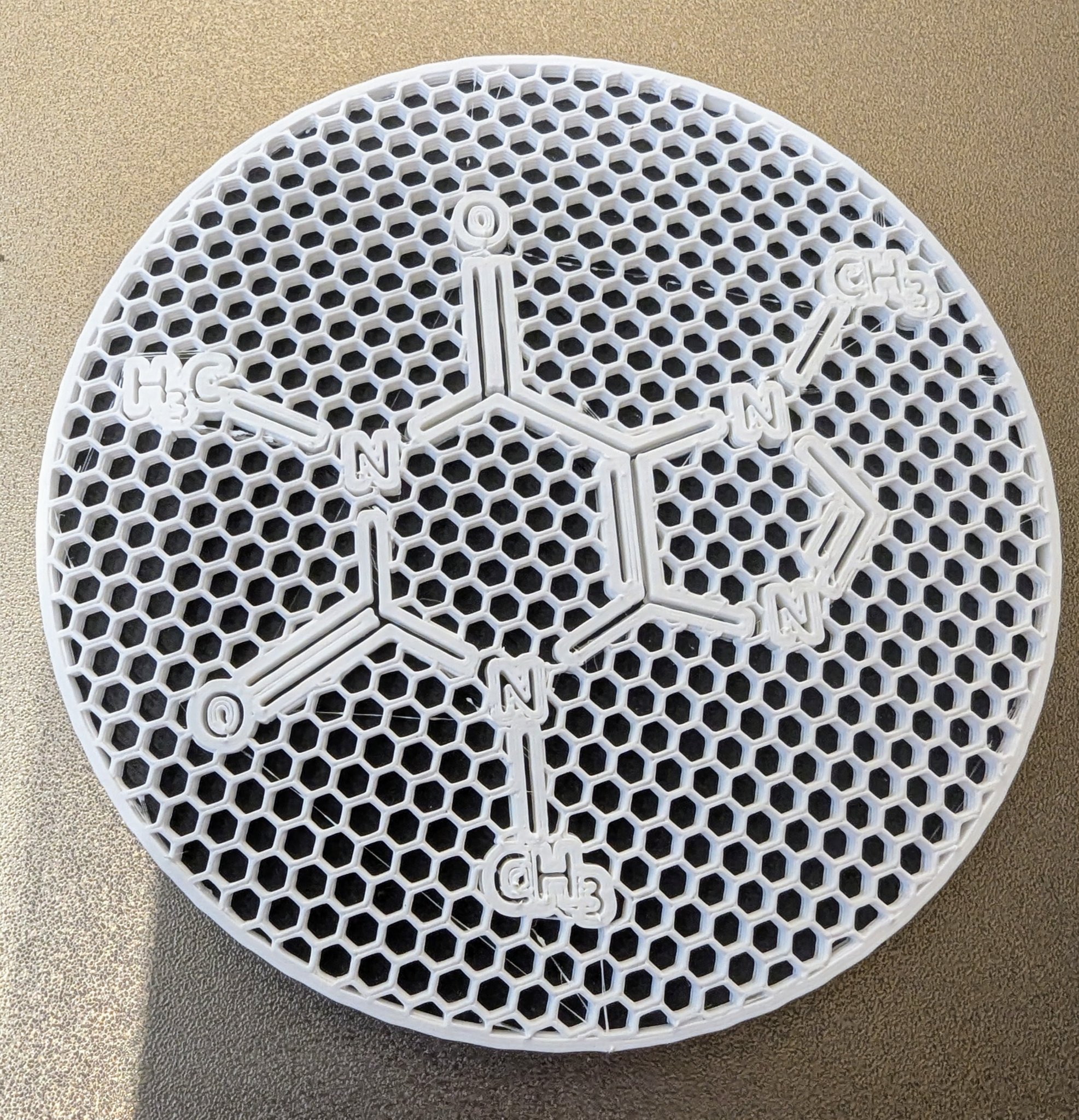 Đế Lót Ly Hình Phân Tử Caffein